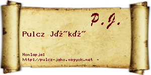 Pulcz Jákó névjegykártya